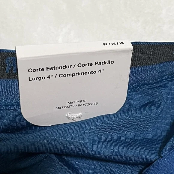 Nike Dri-FIT ADV 4 Inch Running Shorts Medium Blue Black FN3377-476